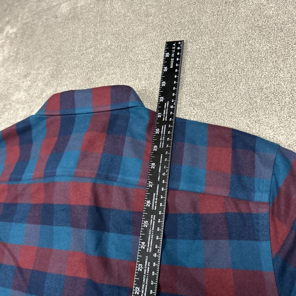 Untuckit Shirt Mens 3XL Flannel Button Up Lung Sleeve Colorful Check Casual - Picture 6 of 8